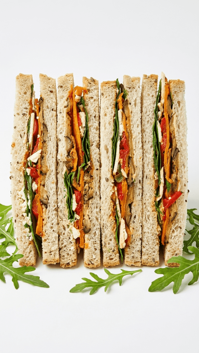 Triangle cut gourmet sandwich (individually packed)