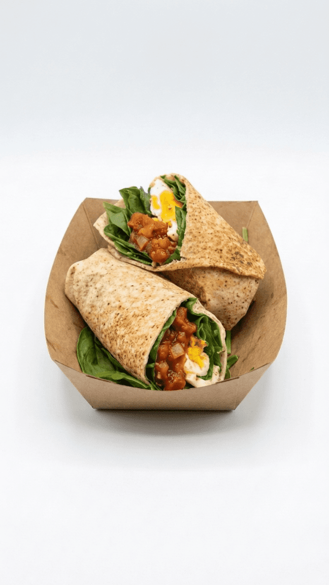 Breakfast wrap - Vegetarian (individually packed)
