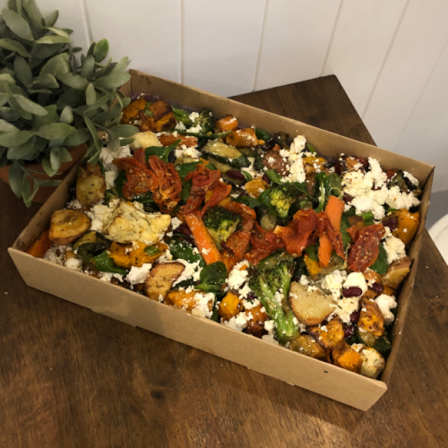 Roasted vegie & feta salad tray