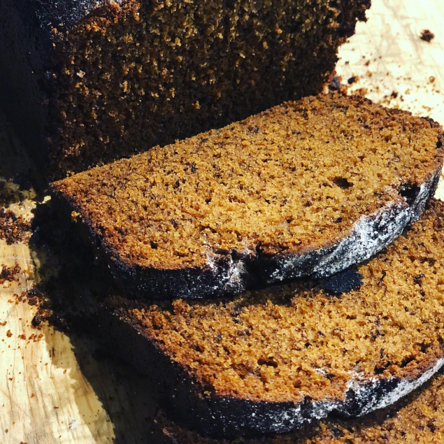 Freshly baked banana bread