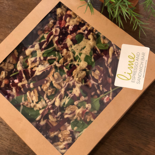 Beetroot, Walnut & Baby Spinach Salad Tray