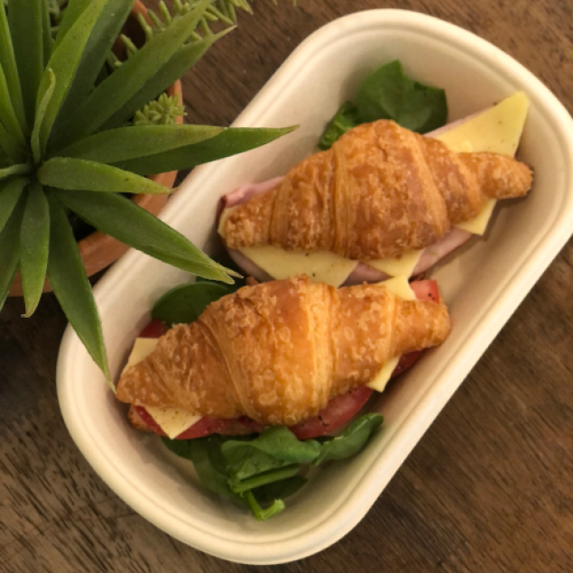 Petite savoury croissant box (individually packed)