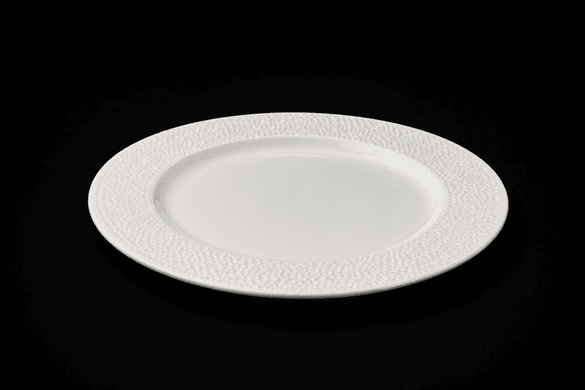 ISLA WHITE FOOTED DINNER PLATE 276MM