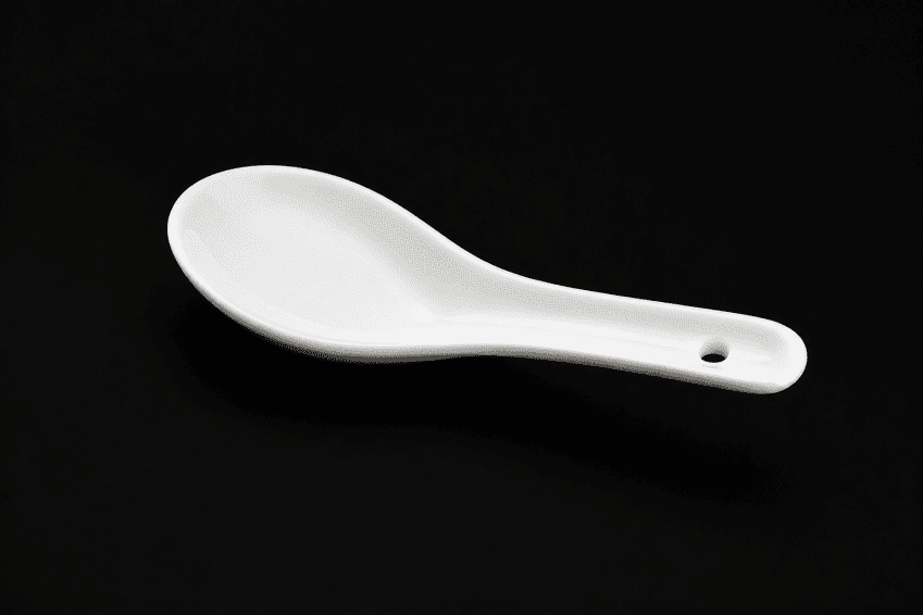 ASIAN CERAMIC SOUP SPOON 135MM