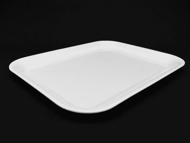 WHITE REGTANGULAR PLATTER 390MM X 290MM