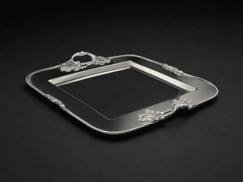 SQUARE SILVER PLATTER 280MM X 280MM