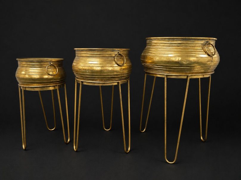 GOLD CASTIRON POT REPLICAS SIZES - 420MM , 355MM , 285MM