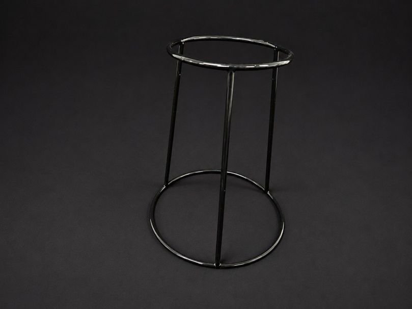 BLACK METAL ROUND DISPLAY STAND 210MM X 250MM H