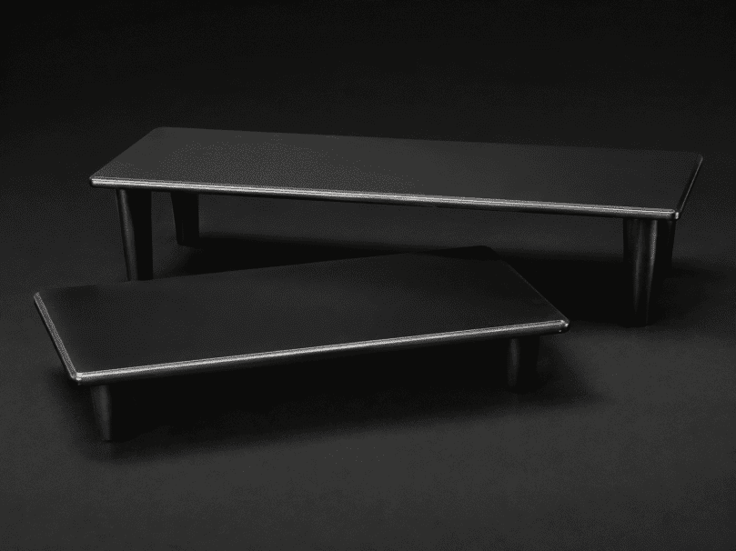 BLACK WOODEN STAND 600MM X 300MM
