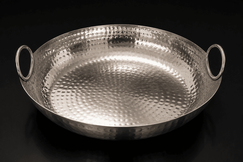SILVER SERVING DISH 300MM DIAMETER (ROUND)