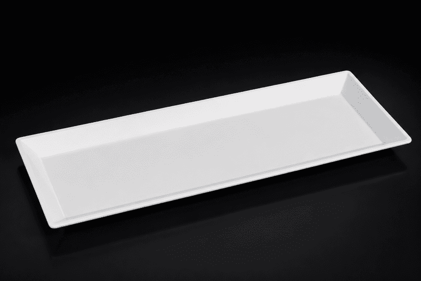 WHITE RECTANGULAR PLATTER 560MM X 320MM