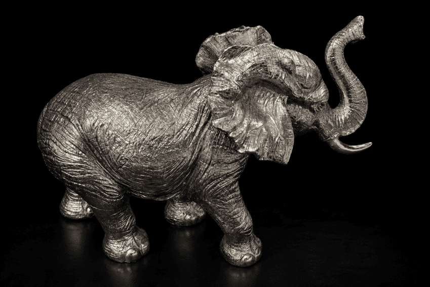 ELEPHANT SILVER - LARGE