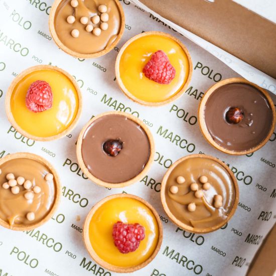 Mini Sweet Tarts : Hazelnut & Chocolate (GF, V)