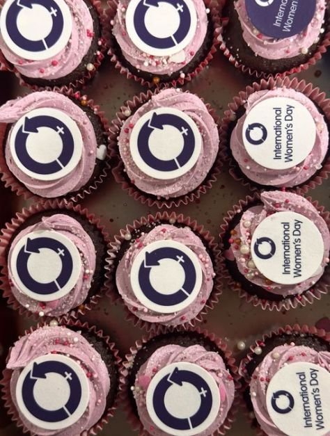 International Womens Day Cupcakes- Edible Topper