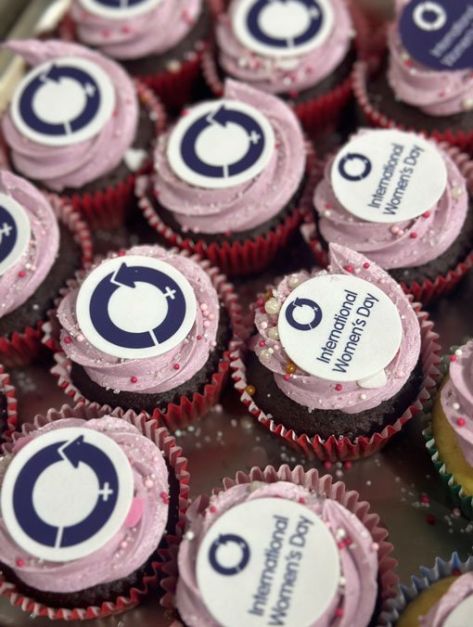 International Womens Day Cupcakes- Edible Topper