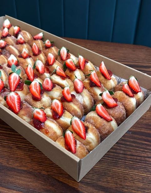Mini Bomboloni Doughnuts - Strawberry Jam Filling (VG)