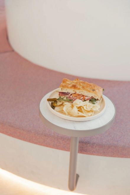 Mortadella & Pistachio Focaccia