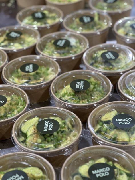 Zucchini, Pesto, Peas, Penne (V)