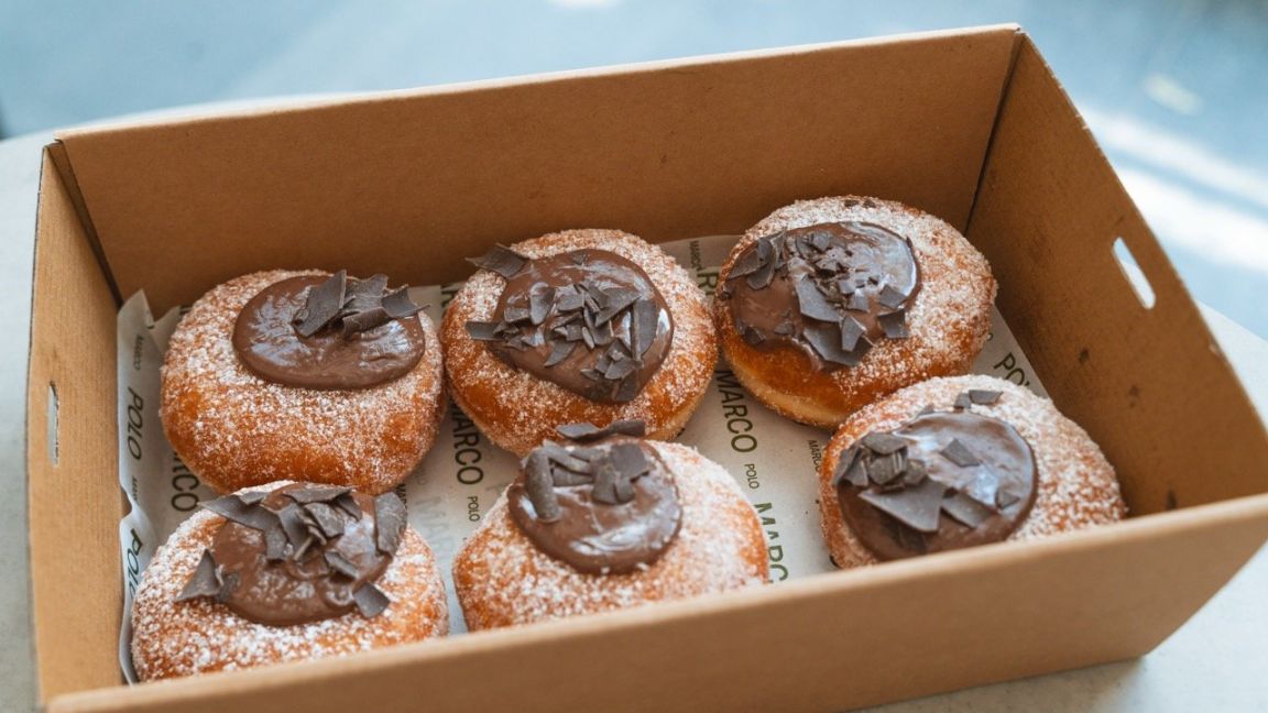 Mini Bomboloni Doughnuts - Nutella Filling