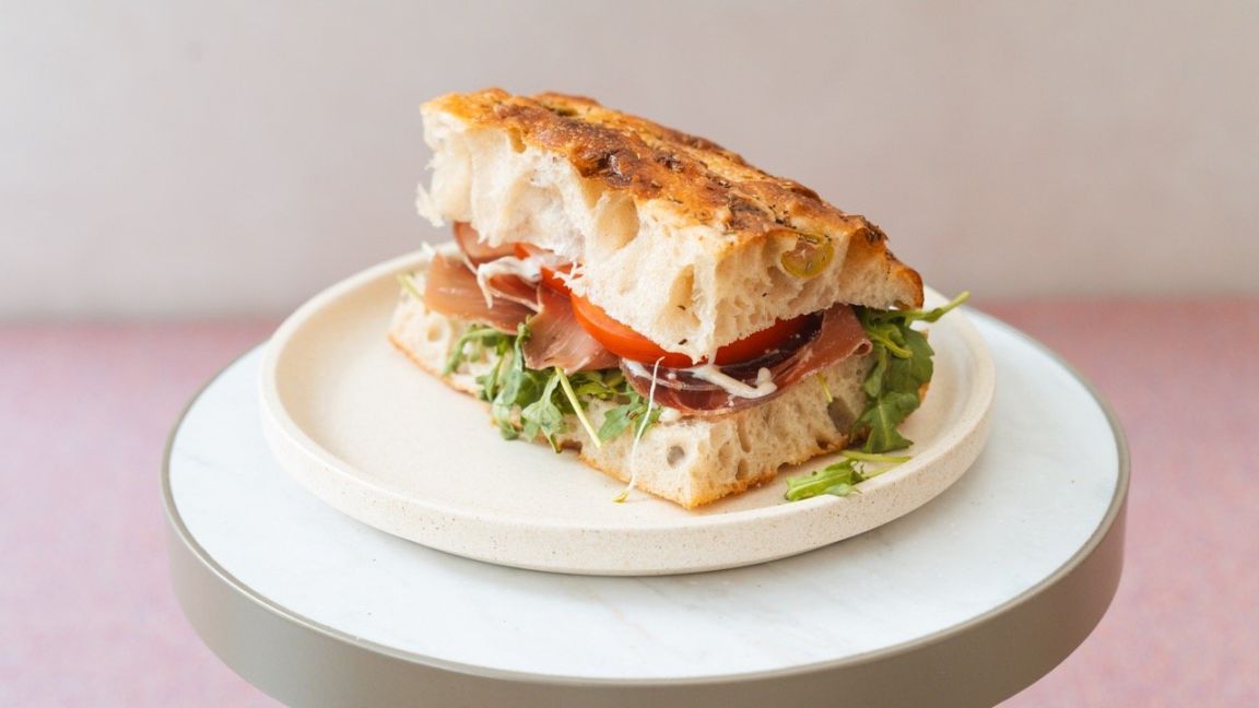 Mortadella & Pistachio Focaccia