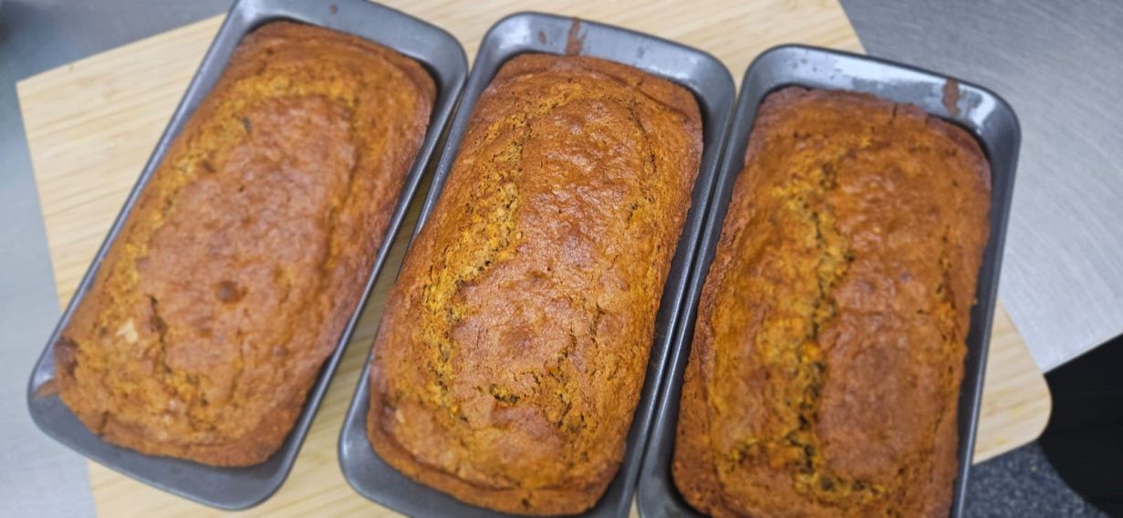Homemade Toasted Banana Bread Slices