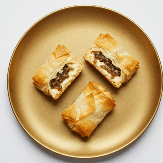 Golden Filo Cheese and Onion Bake