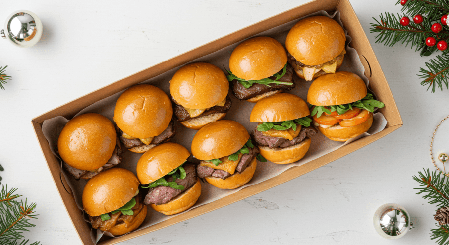 Santa's Christmas Cold Slider Platter 