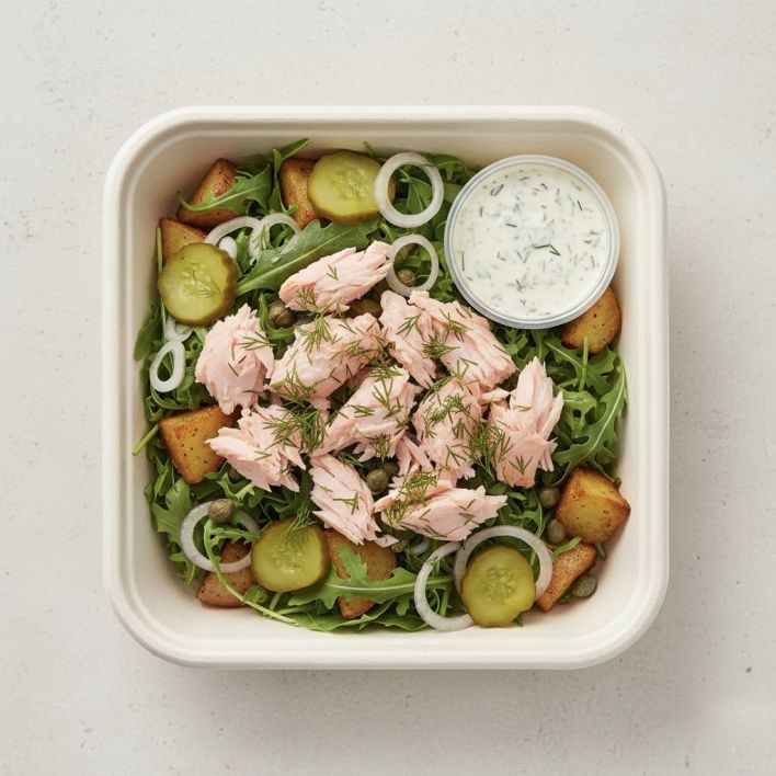 Roasted Ocean Trout & Rustic Potato Salad