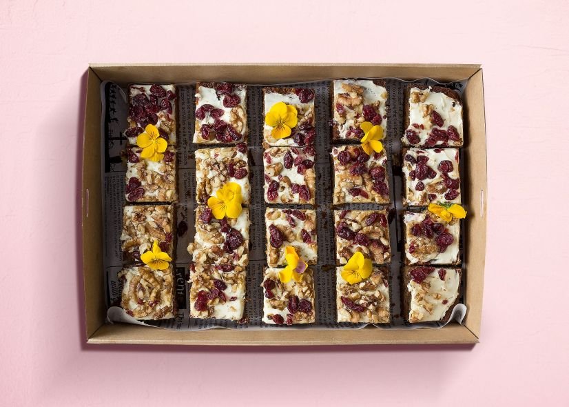 Vegan Carrot Cake Slice