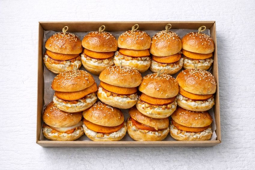 Whipped Ricotta & Roasted Pumpkin Sliders