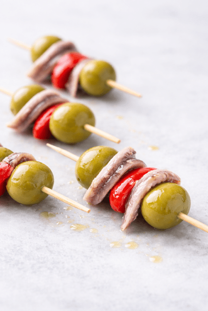 Gilda Pintxa – Classic Basque Skewer