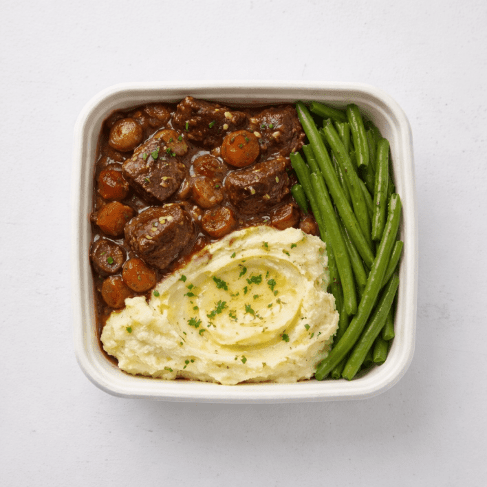 Slow Cooked Beef Bourguignon