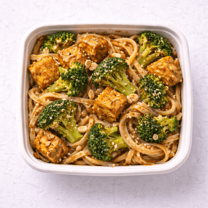 Satay Tofu & Broccoli Noodles