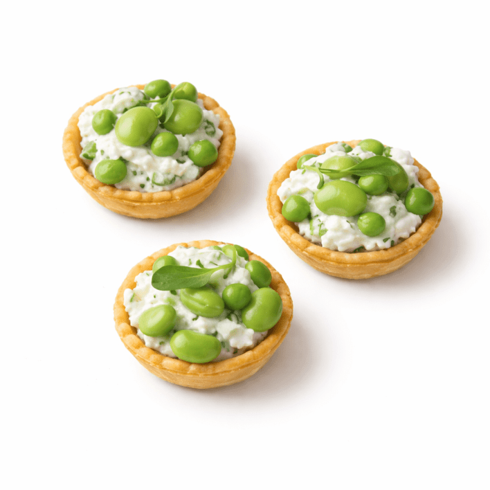Pea and Broad Bean Tart