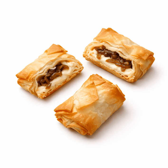 Golden Filo Cheese and Onion Bake