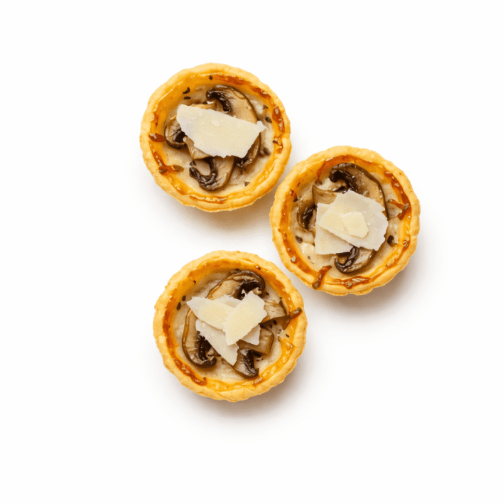 Tartlet of wild mushrooms, slow cooked garlic