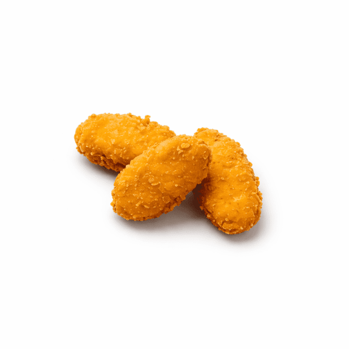 Mini chicken schnitzel bites, cranberry sauce