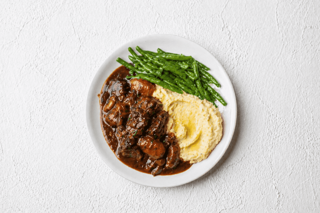 Slow Cooked Beef Bourguignon