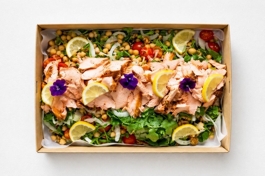 Ocean Trout & Roast Veg Salad Platter