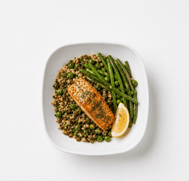 Roasted Atlantic Salmon and Ancient Grains