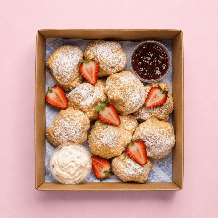 English  Scones Cream and Jam