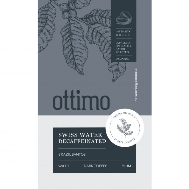 Ottimo Coffee Swiss Water Decaffeinated Coffee