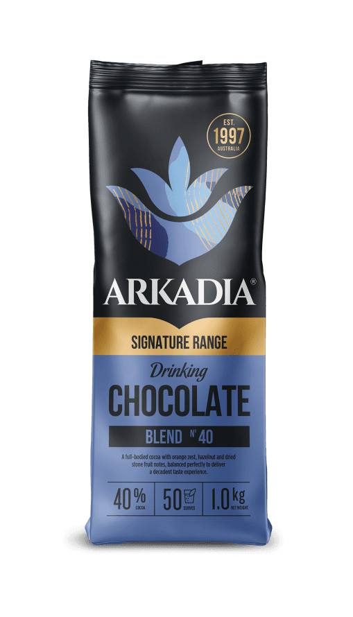 Arkadia Drinking Chocolate 40% Cocoa 1kg (Gluten Free)