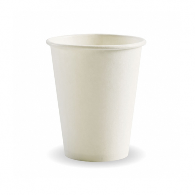BioPak 80mm Single Wall Cups - 6oz, 8oz, 12oz - BOX