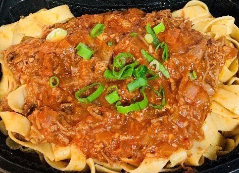 Slow cooked beef ragout with pappardelle pasta