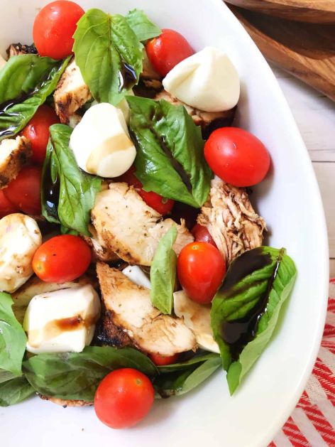 Chicken caprese salad