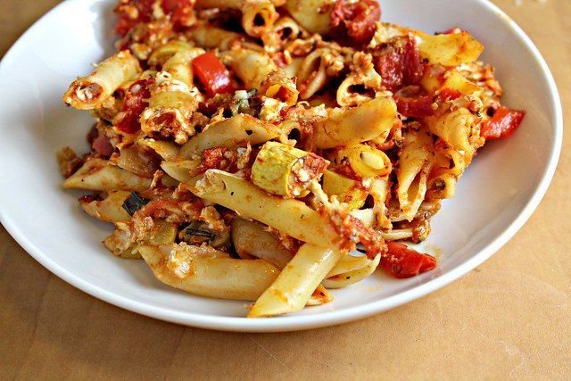 Vegetable penne pasta