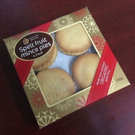 Ancient Grains Christmas Spelt Fruit Mince Pies* 250g