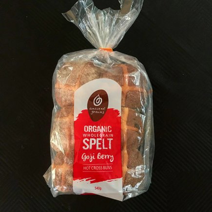 Wholemeal Hot X Buns Goji Berry (6 Pk) 540g