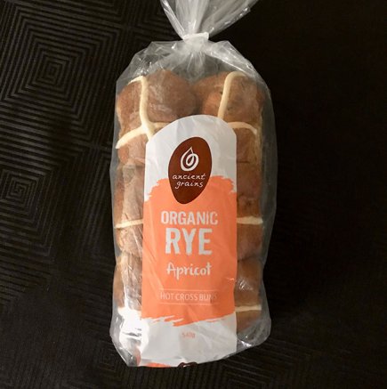 Rye Apricot Hot X Buns (6 Pk) 540g
